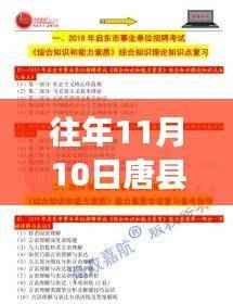 往年11月10日唐县招聘网最新招聘信息及其测评报告摘要