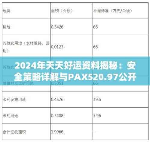 2024年天天好运资料揭秘:安全策略详解与PAX520.97公开版分析
