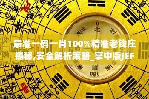 最准一码一肖100%精准老钱庄揭秘,安全解析策略_掌中版JEF887.24