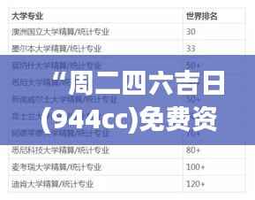 “周二四六吉日(944cc)免费资料汇总,全新攻略解读_供应版BKX349.3”