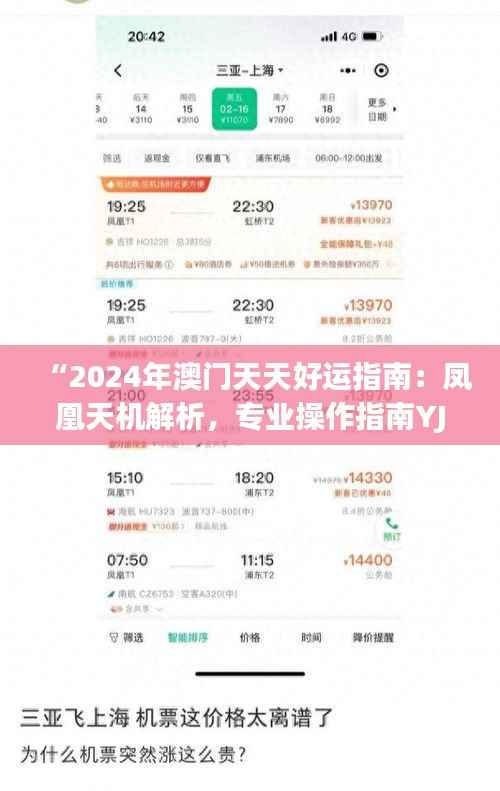 “2024年澳门天天好运指南:凤凰天机解析,专业操作指南YJI785.29”