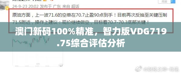 澳门新码100%精准，智力版VDG719.75综合评估分析