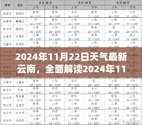 2024年11月22日云南天气详解,特性、体验、竞品对比及用户群体分析