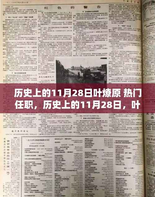 历史上的11月28日,叶燎原的热门任职之路回顾