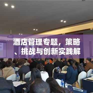 酒店管理专题,策略、挑战与创新实践解析