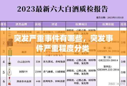 突发严重事件有哪些,突发事件严重程度分类